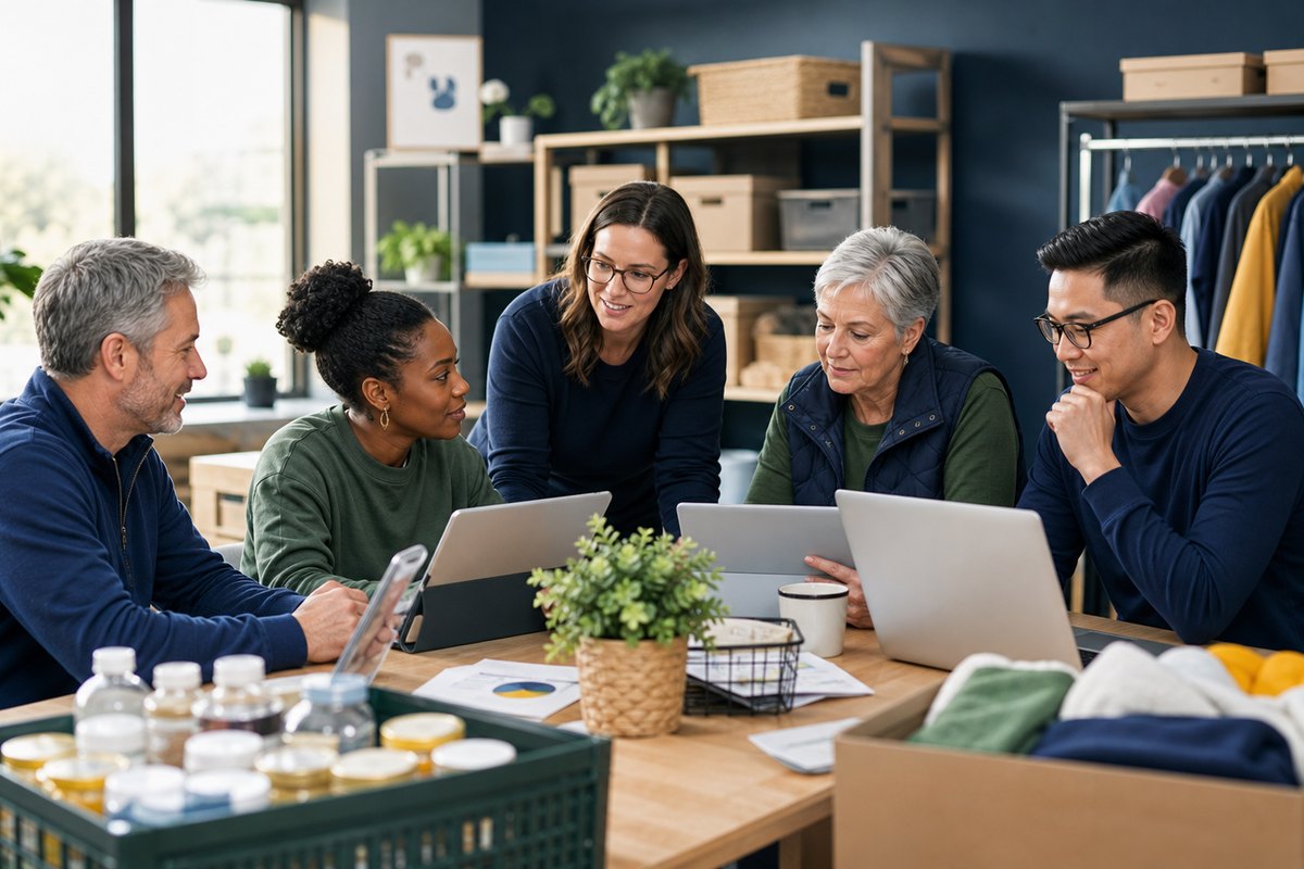Nonprofit service team